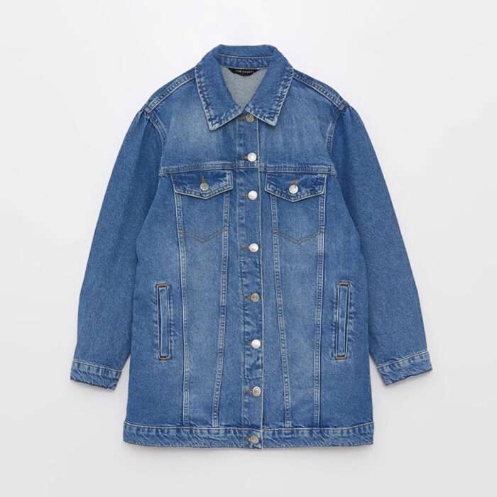 پیراهن لی آستین بلند کلاسیک نقش‌دار